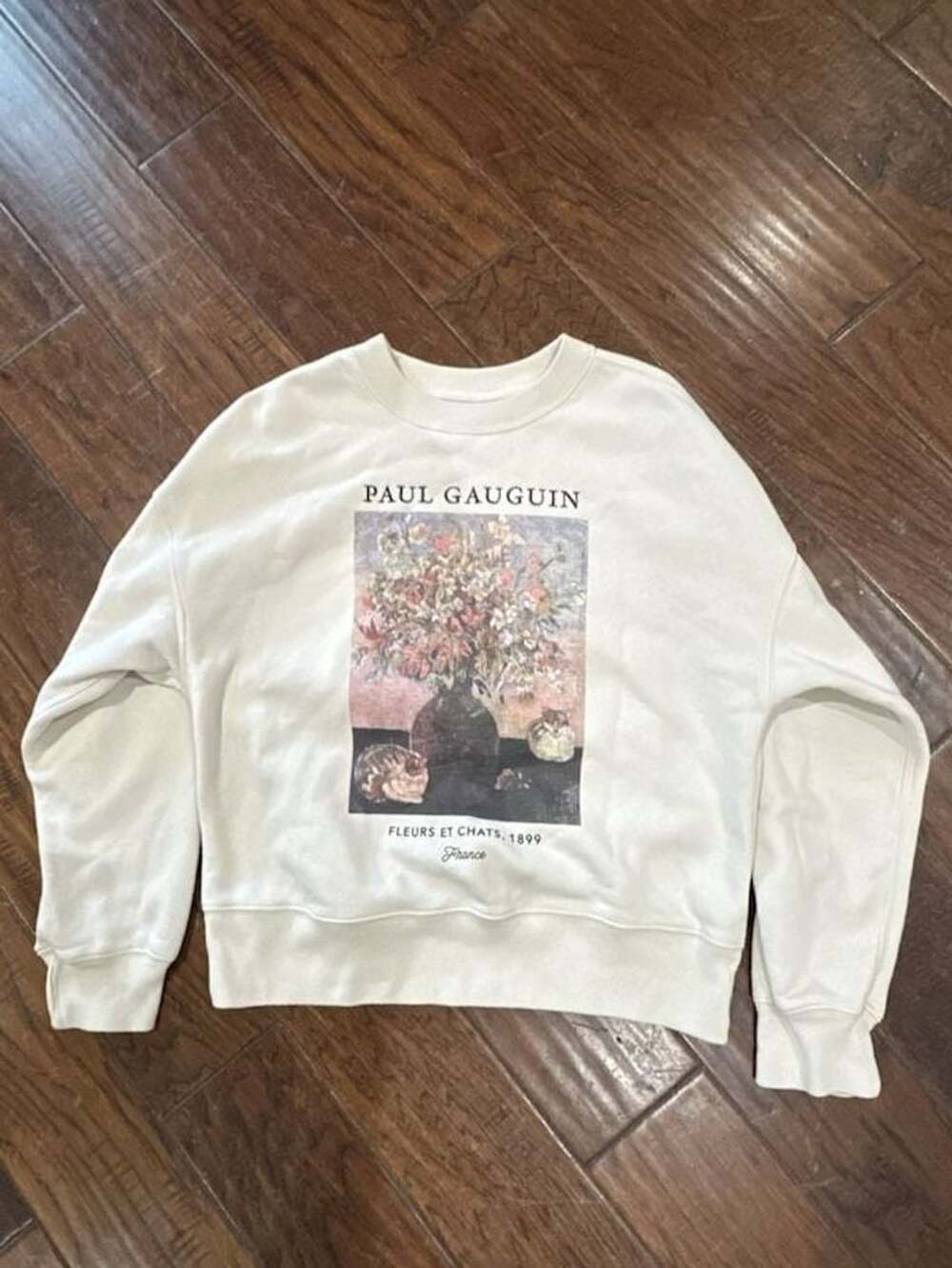 Abercrombie & Fitch Paul Gauguin Fleurs Et Chats 1899 France Graphic Sweatshirt